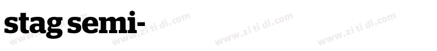stag semi字体转换